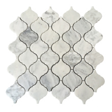 White Carrara Stone Mosaic Tile For Swimming Pool High Quality Lantern Mosaics For Wall